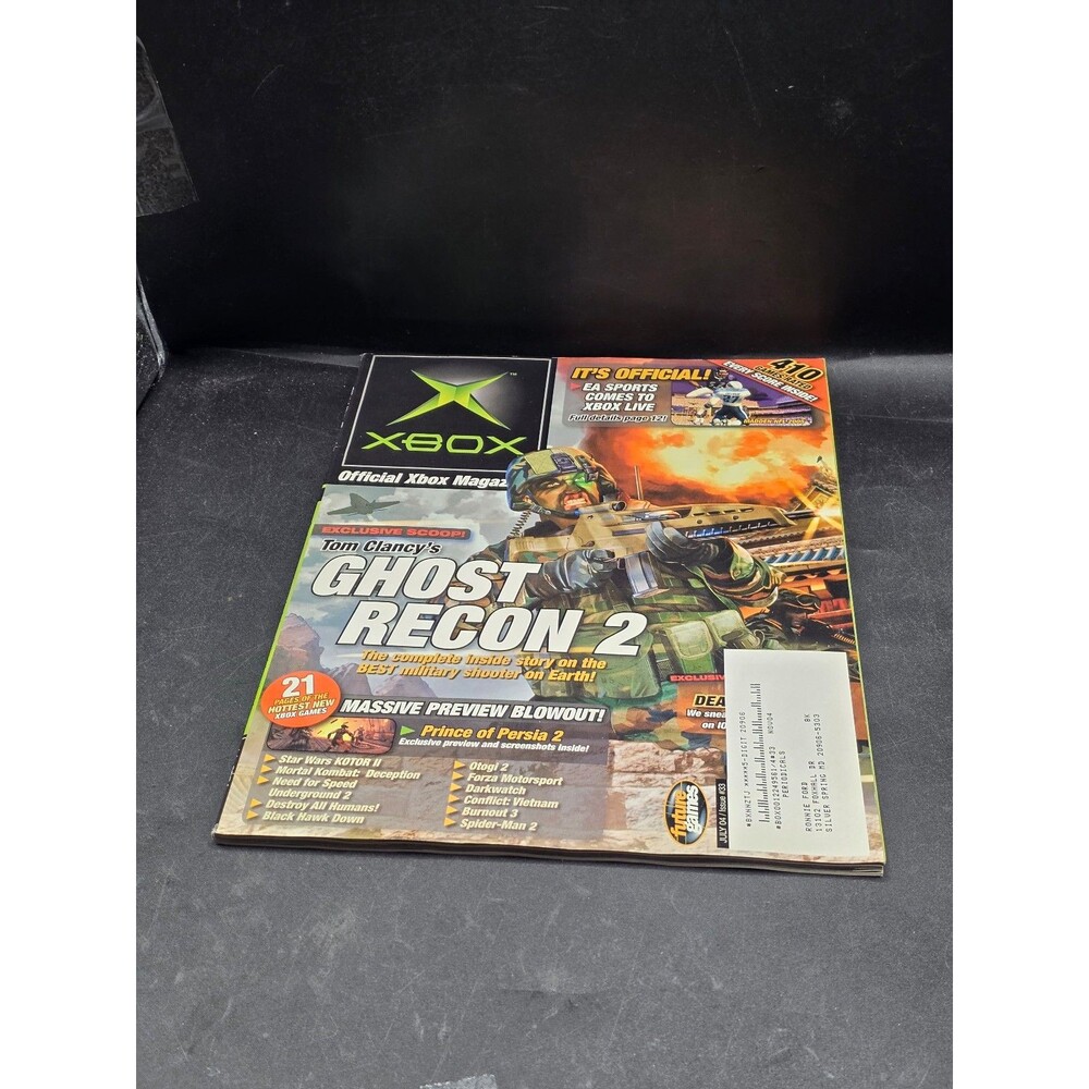 Official Xbox Magazine July 2004 Issue #33 Ghost Recon 2 KOTOR II Prince Persia